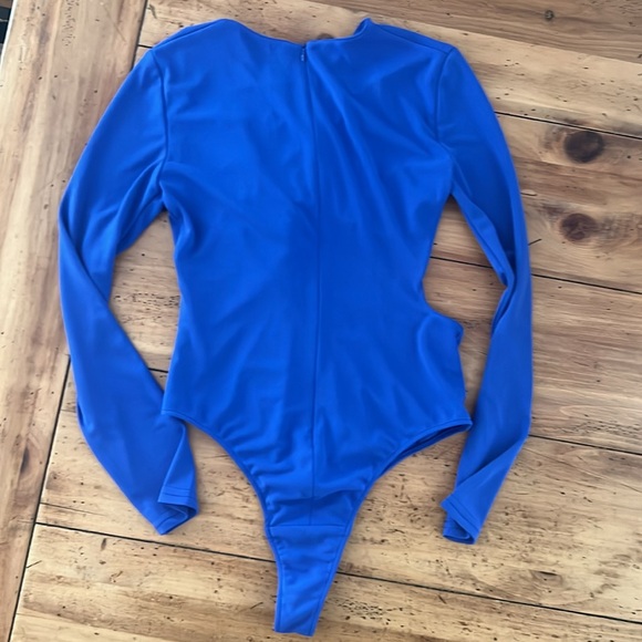 ZARA knotted cut out bodysuit size M - Picture 3 of 7